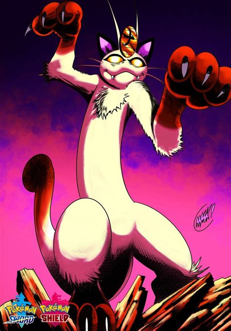 "Pokémon SWSH- Meowth Gigantamax" by Christian Mack | Pokemon, Artwork, Disney characters