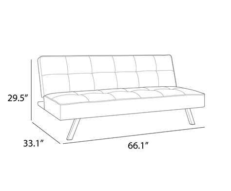 Full Size Convertible Sofa, Java - Zars Buy