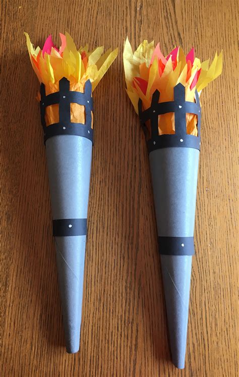 Castle Torch craft | Medieval party, Vbs crafts, Dragon party