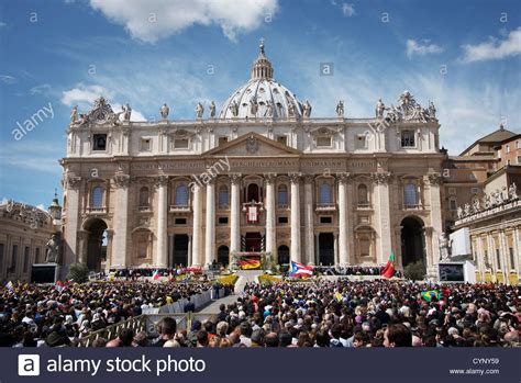 Pope Benedict XVI conducts Easter Sunday mass in Vatican City Stock Photo, Royalty Free Image ...