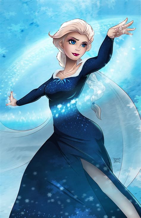 Elsa the Ice Queen by Esteban Barrientos : r/ImaginaryDisney