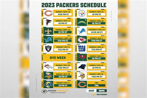 Green bay packers schedule for 2023 nfl season | MARCA English