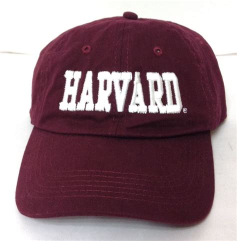 Low-Profile-Crown HARVARD UNIVERSITY CRIMSON HAT Dark-Maroon&White Men/Women NEW | Cute hats ...