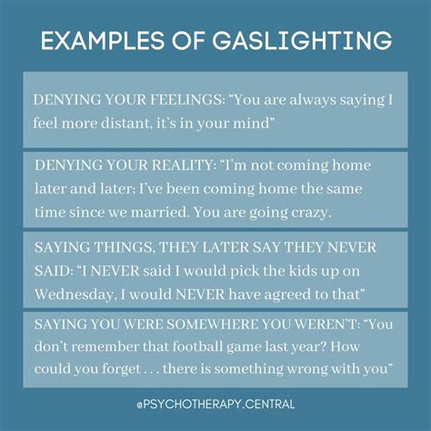 Examples Of Gaslighting