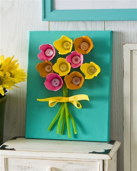 EASY Egg Carton Art on Canvas (for Kids) - Mod Podge Rocks