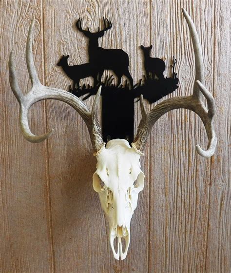 Scenic Deer Skull Hanger | Deer skulls, Deer antler decor, Painted cow skulls