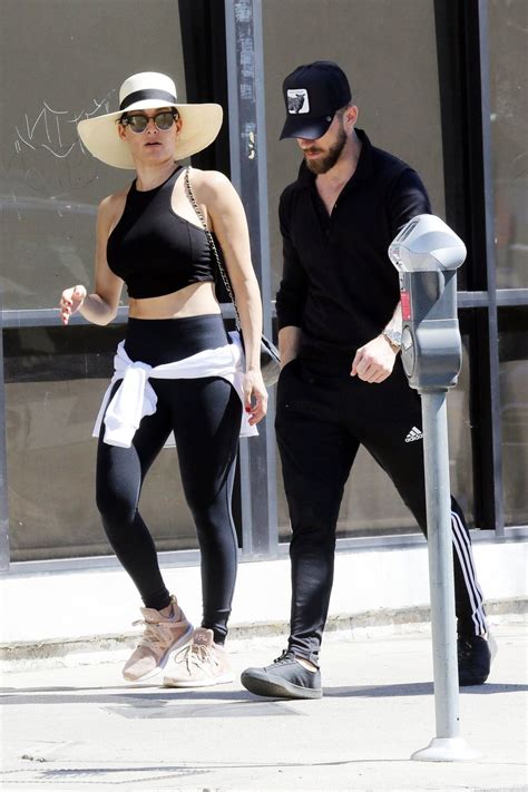 NIKKI BELLA and Artem Chigvintsev Out for Lunch in Los Angeles 03/16 ...