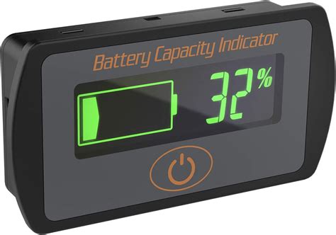 Measurement & Analysis Instruments 12V Lead Acid Battery Capacity Display Power Meter Gauge for ...