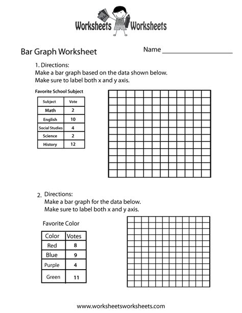 Bar Graph Worksheets Grade 5 Pdf