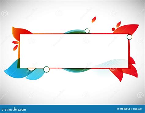 Color Abstract Vector Background / Text Frame Stock Vector ...