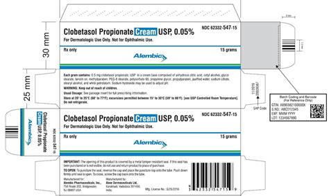 Clobetasol Cream - FDA prescribing information, side effects and uses