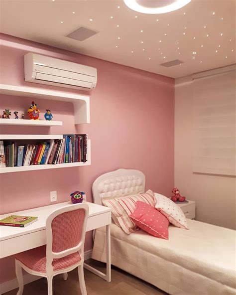 Quarto rosa: 75 fotos que vão inspirar uma decoração delicada | Bedroom decor for small rooms ...