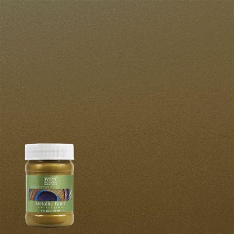 Modern Masters 6 oz. Green Gold Metallic Interior/Exterior Paint-ME23006 - The Home Depot