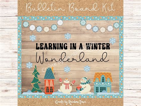 Winter Wonderland Bulletin Board Snowman Classroom Decor Printable Digital Download - Etsy