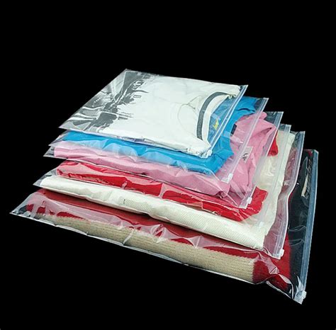 100 Pcs/Lot Clear Plastic Reclosable Zipper Poly Bag, Storage Packaging Bag for Gift Clothes ...