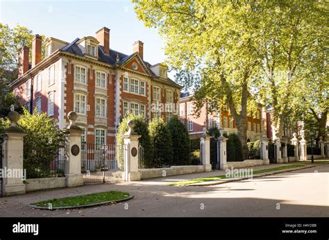 Mansions in Kensington Palace Gardens, London, England, UK Stock Photo ...