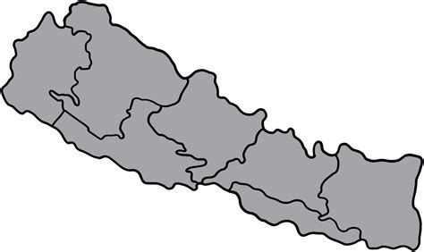 kritzeln sie freihandzeichnung der nepal-karte. 19633195 PNG