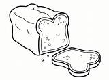 Delicious bread coloring Sheet sketch template