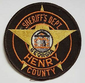 Henry County Sheriff's Department Georgia Cloth Patch Round | eBay