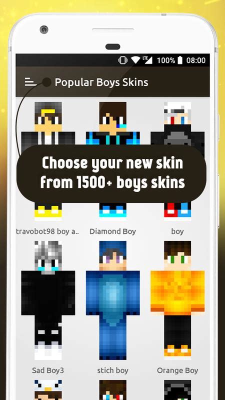 Boys Skins for MCPE for Android - APK Download