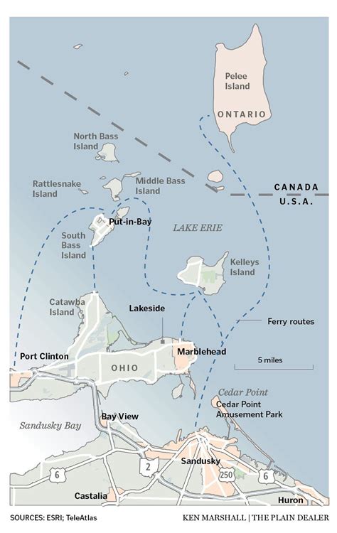 Map of the Lake Erie islands - cleveland.com