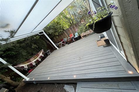 New Composite Deck With Ambient Recessed Deck Lighting