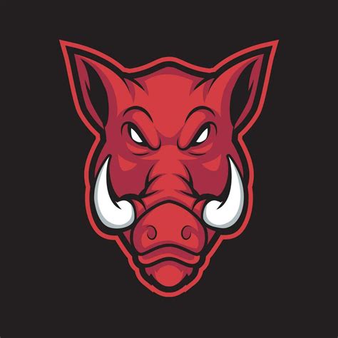 boar head for tattoo, sport team mascot or wildlife design 34965359 ...