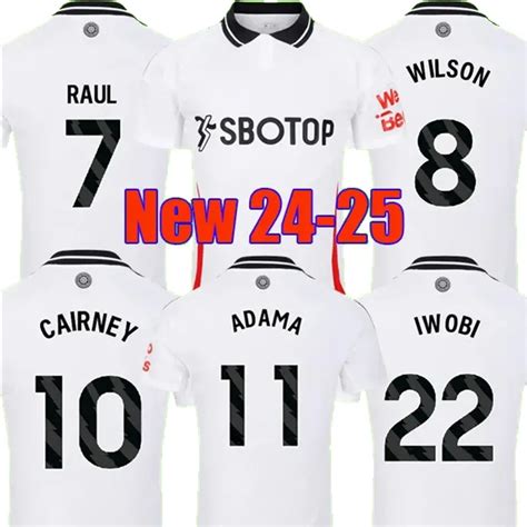 2024-2025 Fulham soccer shirts with Iconic Players: Ronaldo, Coutinho ...