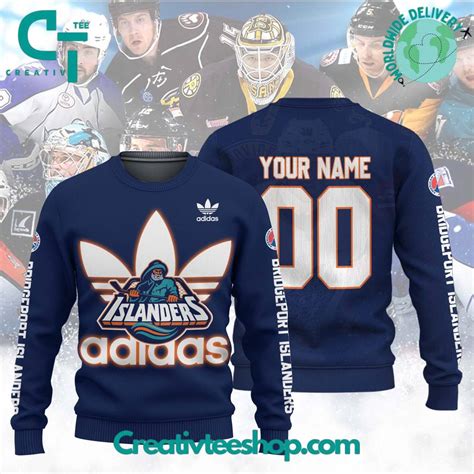 Bridgeport Islanders x Adidas Jersey Sweatshirt - Creativteeshop