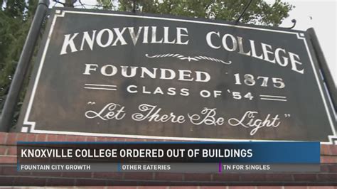 Knoxville College forced out of last two campus buildings | wbir.com