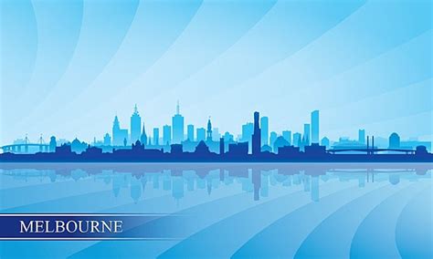 Melbourne City Skyline Silhouette PNG Transparent, Melbourne City Skyline Silhouette Background ...