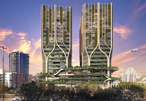 Twin Subtropical Towers Proposed for Kangaroo Point - BrisbaneDevelopment.com