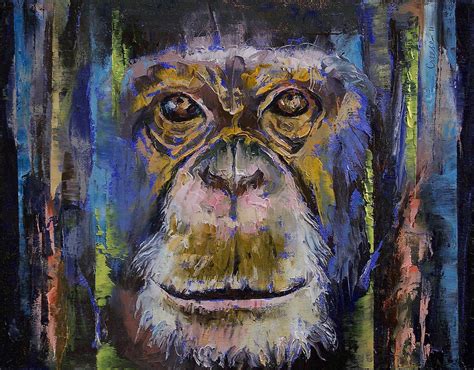 Chimpanzee Painting by Michael Creese - Fine Art America