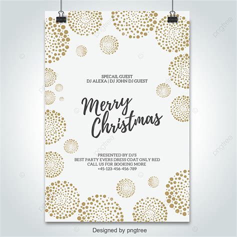 Merry Christmas Flyer Template for Free Download on Pngtree