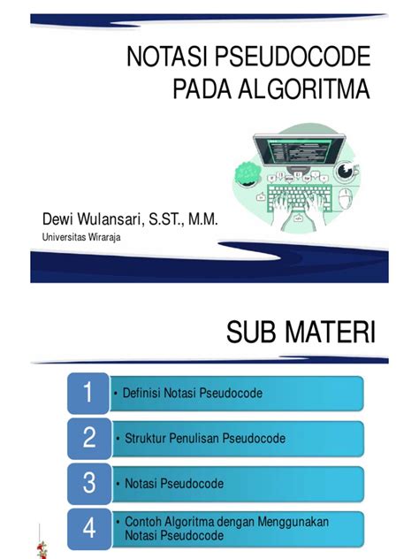 TM5 - Notasi Pseudocode Pada Algoritma | PDF