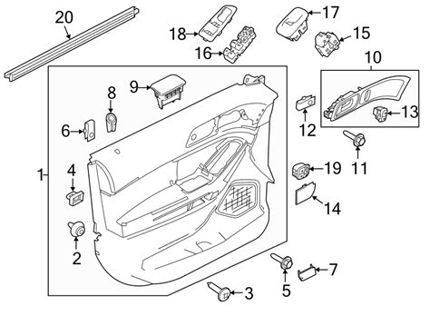 Ford Explorer Door Interior Trim Panel (Lower). XLT, stone - EB5Z7823943BA | Lakeland Ford ...