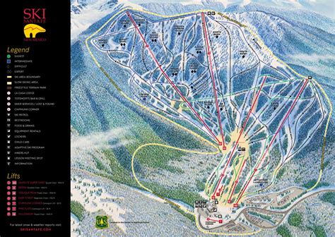Ski Santa Fe Piste And Ski Trail Maps