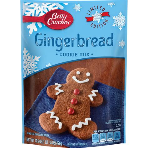 Betty Crocker Gingerbread Pouch Cookie Mix, 17.5 Oz - Walmart.com - Walmart.com