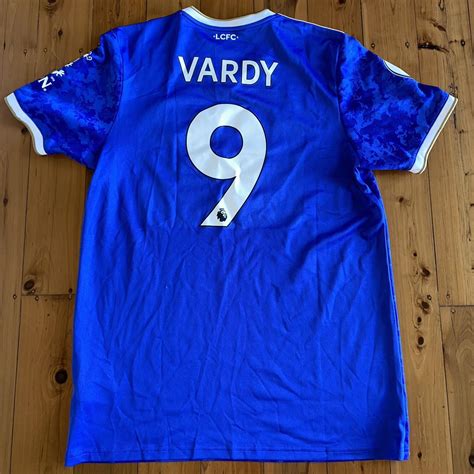 Leicester City 2021-22 Home Jersey Vardy #9 Size... - Depop