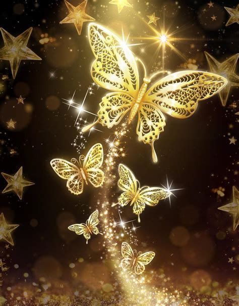 Golden Butterfly Wallpapers - Top Free Golden Butterfly Backgrounds - WallpaperAccess