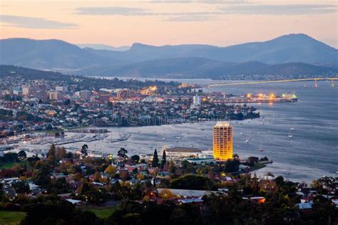 City Of Hobart. Tasmania. Australia. Stock Image - Image of derwent ...