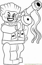 Lego Joker Coloring Page sketch template