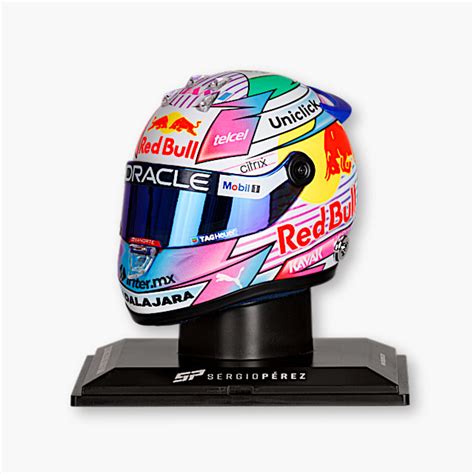 Red Bull Racing Shop: 1:4 Checo Perez Miami GP 2022 Mini Helmet | only here at redbullshop.com