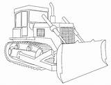 Bulldozer Coloring Page  For Kids sketch template