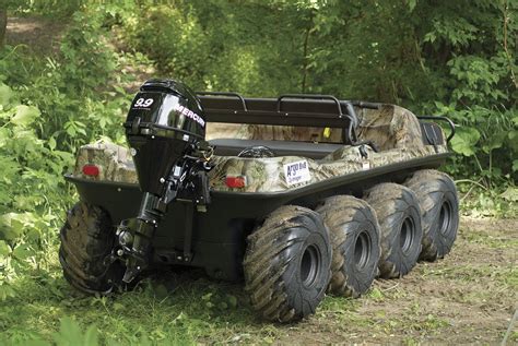 8x8 wheeler with Mercury 9.9 motor on the back | Amphibious vehicle ...