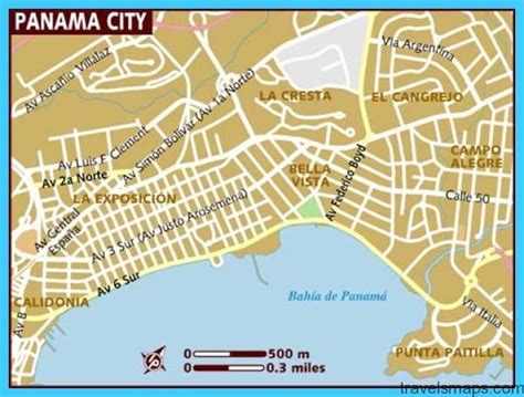 Map of Panama City - TravelsMaps.Com