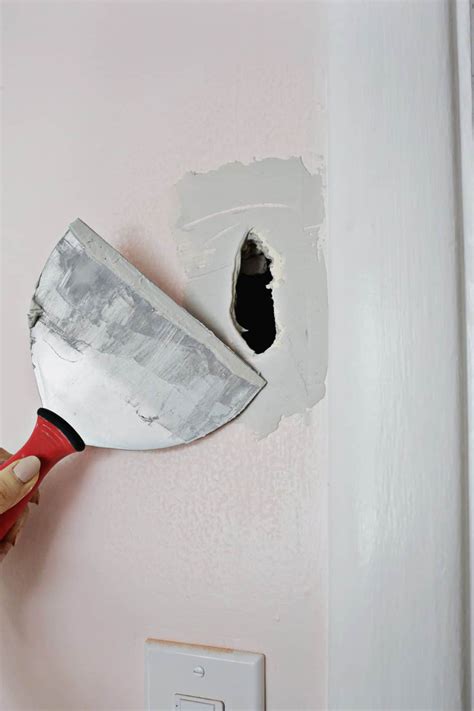 Easy Hack To Patch A Drywall Hole - A Beautiful Mess