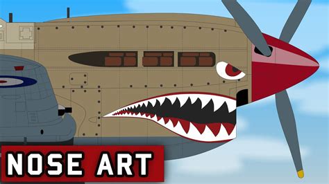 Shark Teeth Nose Art on Military Planes - YouTube