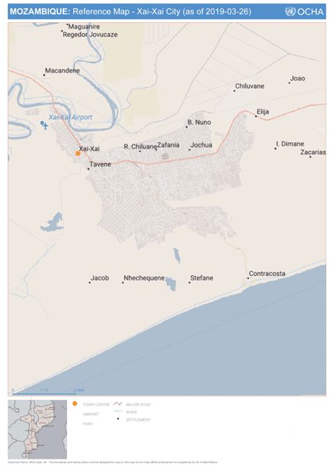 Mozambique: Reference Map - Xai-Xai City (as of 26 Mar 2019) - Mozambique | ReliefWeb