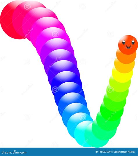 Colorful Animated 3 D Computer Generated Toy Caterpillar Clipart and ...